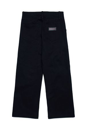 black cotton trousers MARNI KIDS | M01217M00T20M900